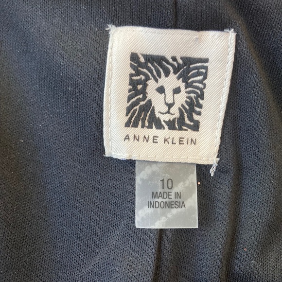 Anne Klein Metallic Side Ruched Midi Dress Sleeveless Women's 10 Holiday Classic - Picture 4 of 9